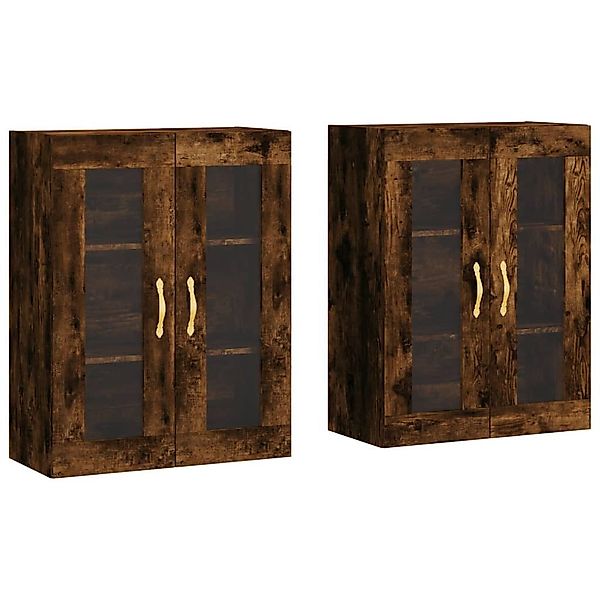 vidaXL Sideboard Wandschränke 2 Stk. Räuchereiche günstig online kaufen