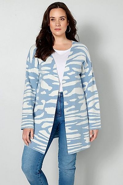 MIAMODA Strickjacke Strickjacke Allovermuster offene Form günstig online kaufen