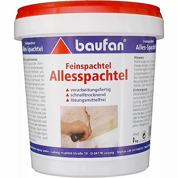 baufan® Spachtelmasse Alles-Spachtel Feinspachtel Ausbessern & günstig online kaufen