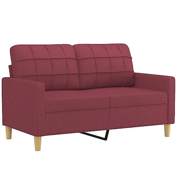 vidaXL 2-Sitzer-Sofa Weinrot 120 cm Stoff 359089 günstig online kaufen