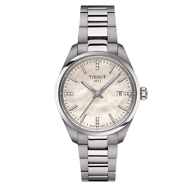 Tissot Quarzuhr Tissot T1502101111600 Damenuhr PR 100 Quarz Diamond 34mm 10 günstig online kaufen