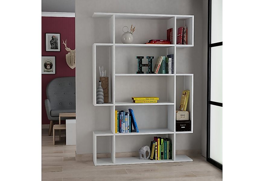 Decortie Bücherregal Mito, Modernes Bücherregal, Vitrine, 108,5 x 25,5 x 16 günstig online kaufen