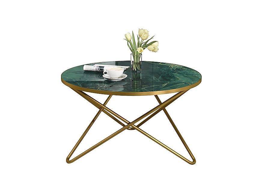 HOLTICO Couchtisch Runder Beistelltisch Wohnzimmertisch Sofatisch (1-St), P günstig online kaufen