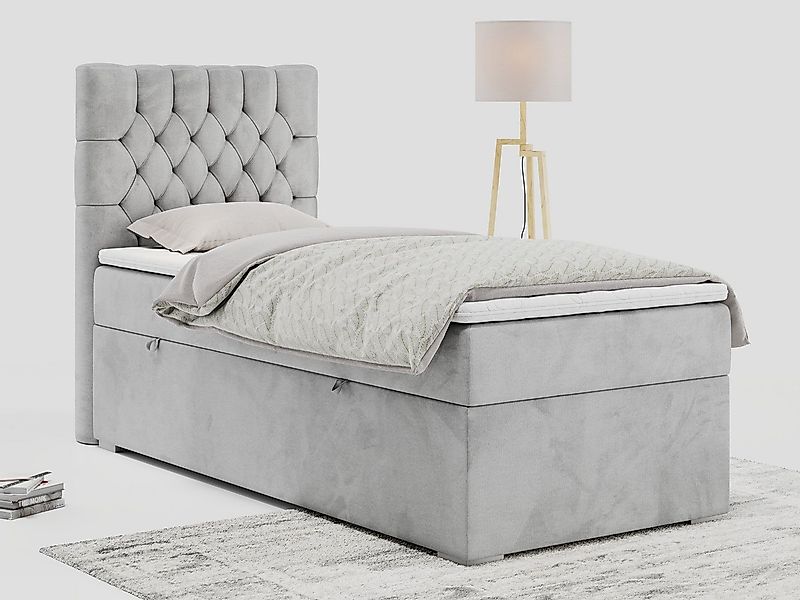 MKS MÖBEL Boxspringbett PERA (Set, Packung, Topper T25, T30-Schaum, H3-Matr günstig online kaufen
