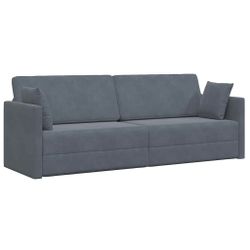 vidaXL Sofa Schlafsofa Dunkelgrau 213 x günstig online kaufen