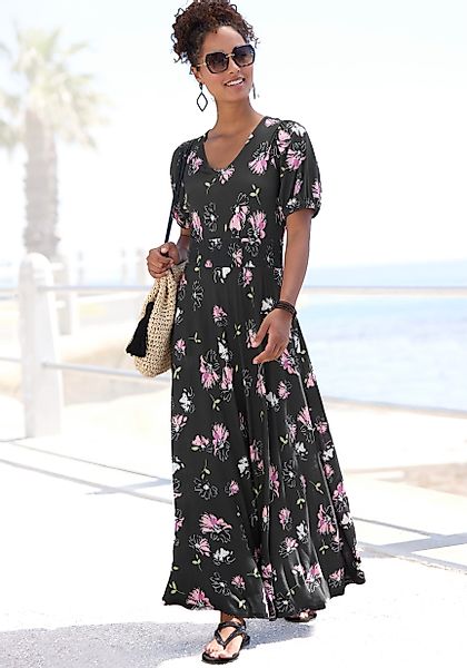 Vivance Maxikleid mit Blumendruck und leichten günstig online kaufen