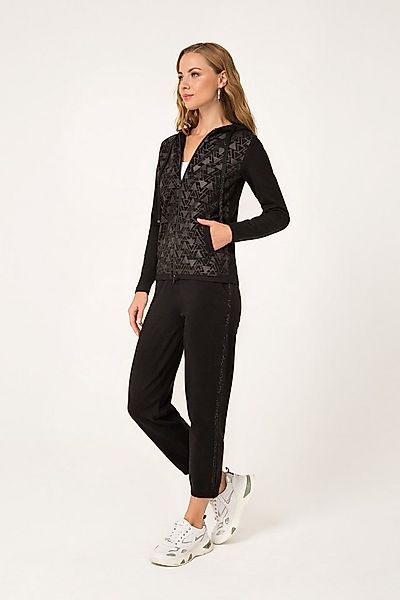 Passioni Strickhose mit seitlichen Strassstreifen günstig online kaufen