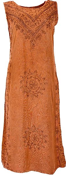 Guru-Shop Midikleid Besticktes Boho Sommerkleid, Midikleid,.. günstig online kaufen