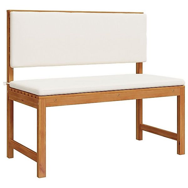 vidaXL Sofaelement Gartenbank mit Kissen 100x50x91 cm aus massivem nholz (1 günstig online kaufen