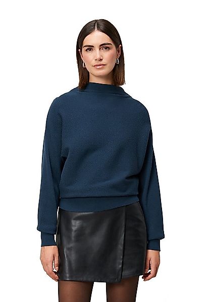 Zero Strickpullover Damen strukturiert mit Stehkragen (1-tlg) Plain/ohne De günstig online kaufen