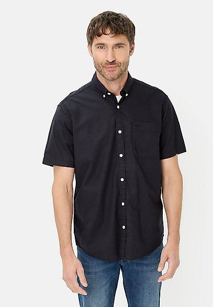 camel active Kurzarmhemd Kurzarmhemd aus Leinenmix Kurzarm Button-Down günstig online kaufen