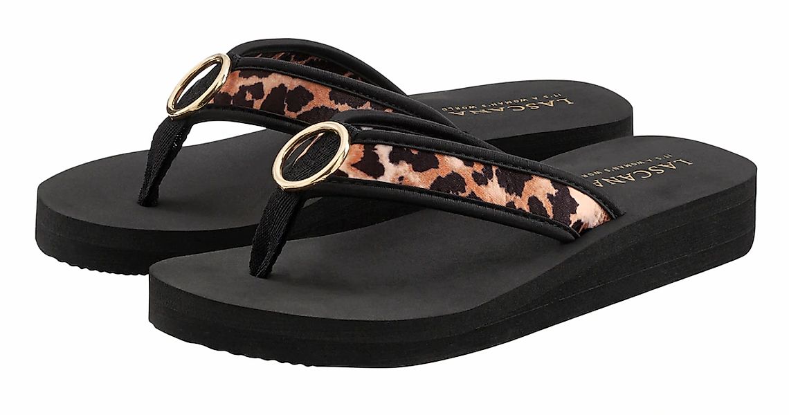 LASCANA "Sandale, Badeschuh, Pantolette, Badelatsche, Flip Flop" Zehentrenn günstig online kaufen