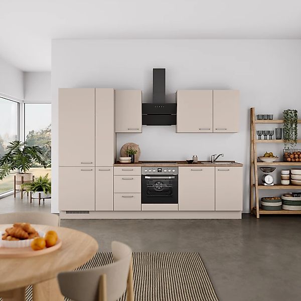 nobilia® Küchenzeile »"Laser II", Ausrichtung wählbar, Breite 300 cm« vormo günstig online kaufen