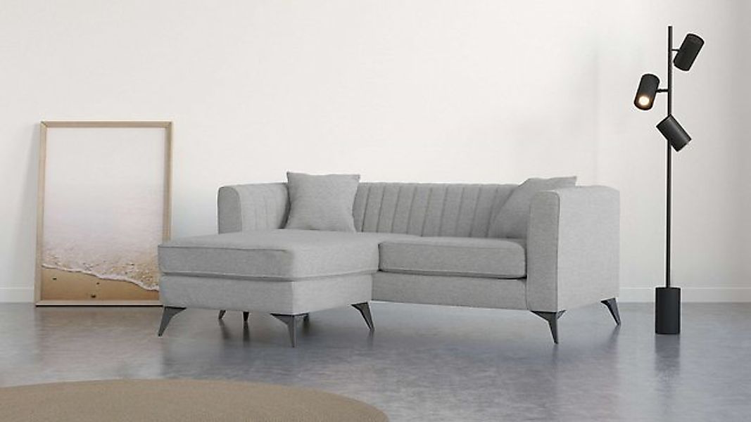 Places of Style Ecksofa MATTHEW L-Form ideal für kleine Räume, Maße B/T/H: günstig online kaufen