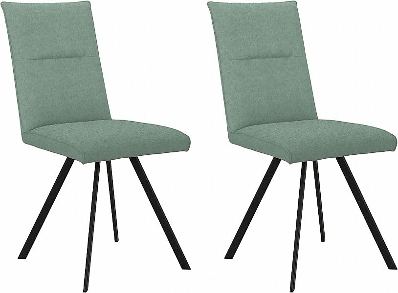 Home affaire 4-Fußstuhl "Sava" (Set) 2 Stk.Metallgestell günstig online kaufen