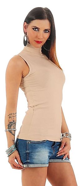 Mellice Rollkragenshirt Damen Ärmellos Rollkragen Shirt günstig online kaufen