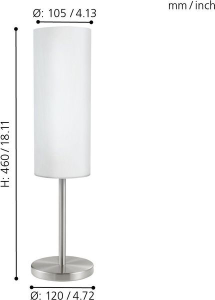EGLO Tischleuchte TROY 3 Tischlampe, Stahl günstig online kaufen