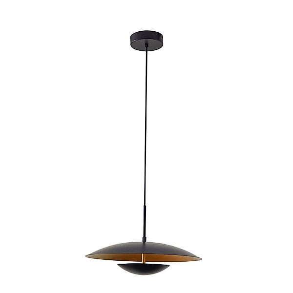 Lindby LED Tiama 10012958 Modern in Schwarz aus Metall 1-flammig Wohnzimmer günstig online kaufen