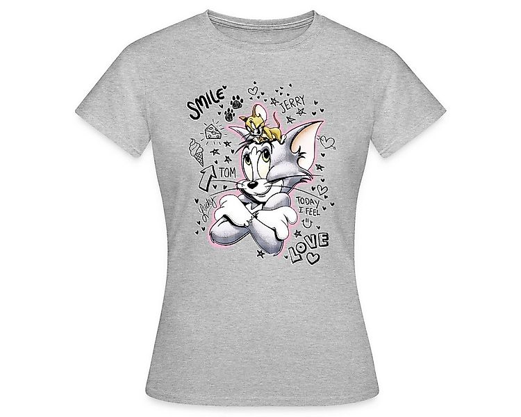 Spreadshirt T-Shirt Tom Und Jerry Skizze Frauen T-Shirt (1-tlg) günstig online kaufen