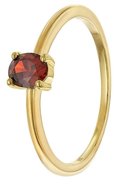 Acalee Goldring Damen333 Gold (8k) Ovaler Zirkonia Granatrot günstig online kaufen