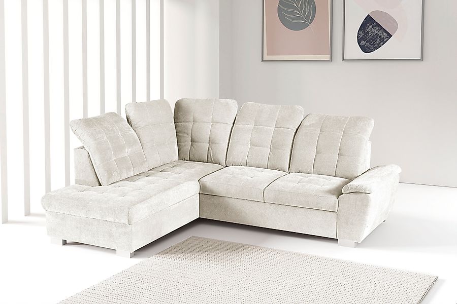 WERK2 Ecksofa »Brindisi, bequem und komfortabel, L-Form«, mit verstellbaren günstig online kaufen