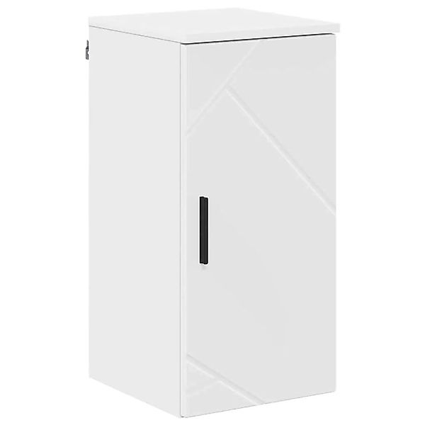 vidaXL Badezimmerschrank Wandmontiert Hochglanz Weiß 30 x 31,5 x 61 cm 8833 günstig online kaufen