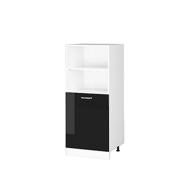 Vicco Herdumbauschrank R-Line Herdschrank Schwarz Hochglanz/Weiß 60 cm günstig online kaufen