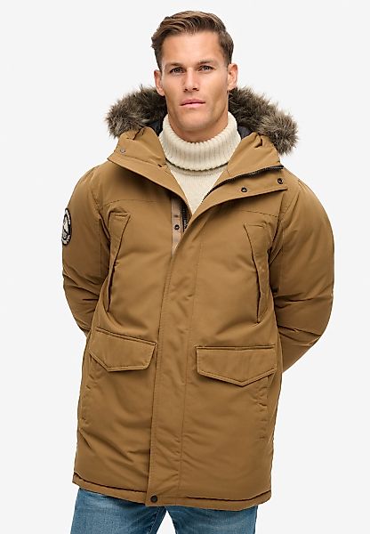 Superdry Parka "EVEREST FAUX FUR PARKA JACKET" mit Kapuze Kunstfaser, loose günstig online kaufen