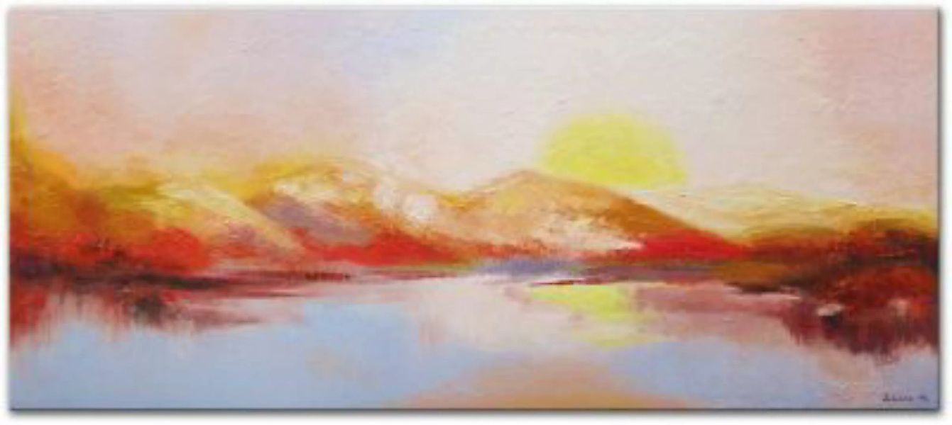 YS-Art™ "Gemälde Acryl ""Morgen in den Bergen"" handgemalt auf Leinwand 115 günstig online kaufen