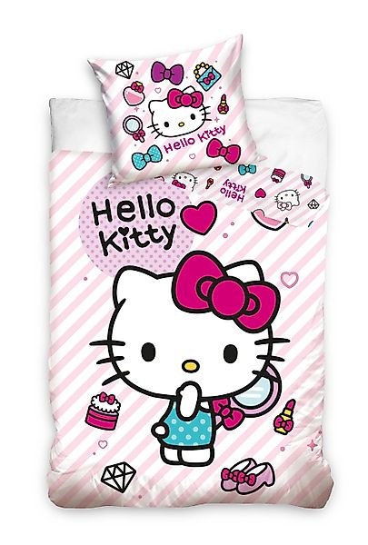 Hello Kitty Bettwäsche Hello Kitty Kinderbettwäsche günstig online kaufen