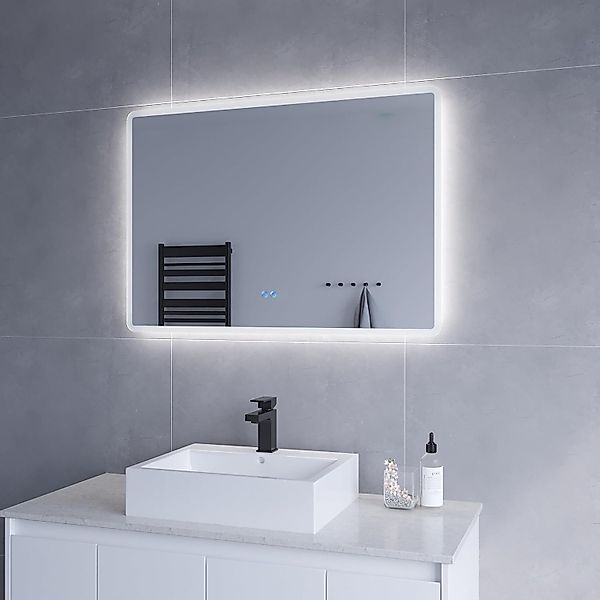 AQUABATOS Badspiegel LED Badspiegel mit Beleuchtung günstig online kaufen