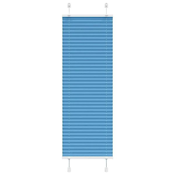 vidaXL Plissee Blau 50x100 cm Stoffbreite 49,4 cm Polyester 4015167 günstig online kaufen