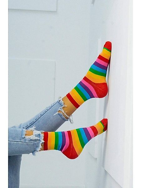 Lycille Langsocken SOCKEN MIT STREIFEN günstig online kaufen