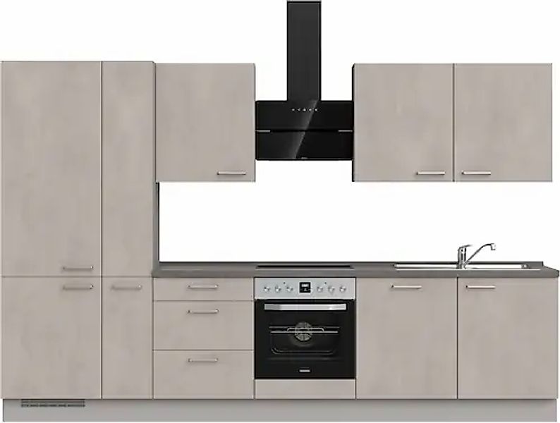 nobilia® Küchenzeile »"Riva II"« vormontiert, Ausrichtung wählbar, Breite 3 günstig online kaufen