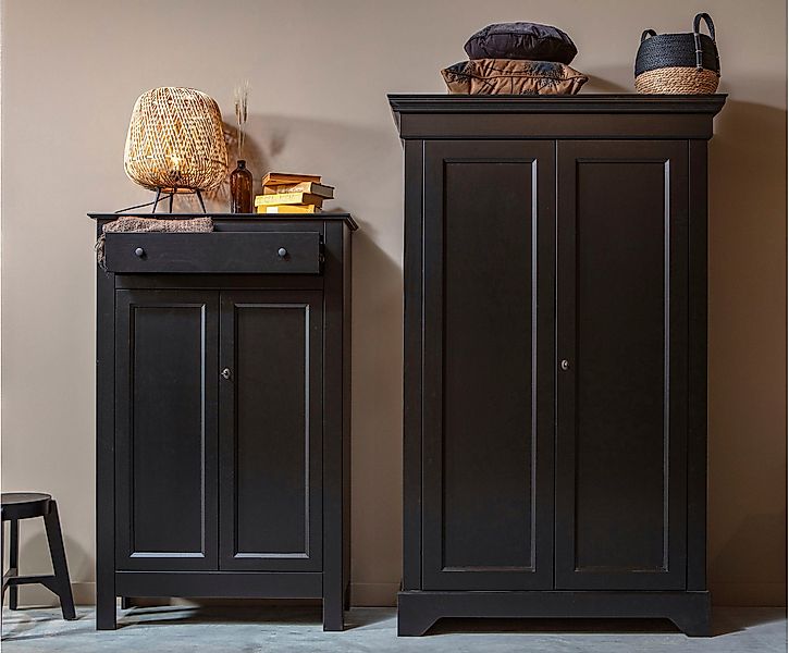 WOOOD Garderobenschrank Isabel mit 4 Fachböden, günstig online kaufen