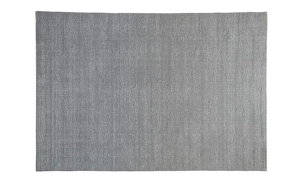 Handweb-Teppich  Idaho ¦ grau ¦ Wolle ¦ Maße (cm): B: 140 Teppiche > Einfar günstig online kaufen