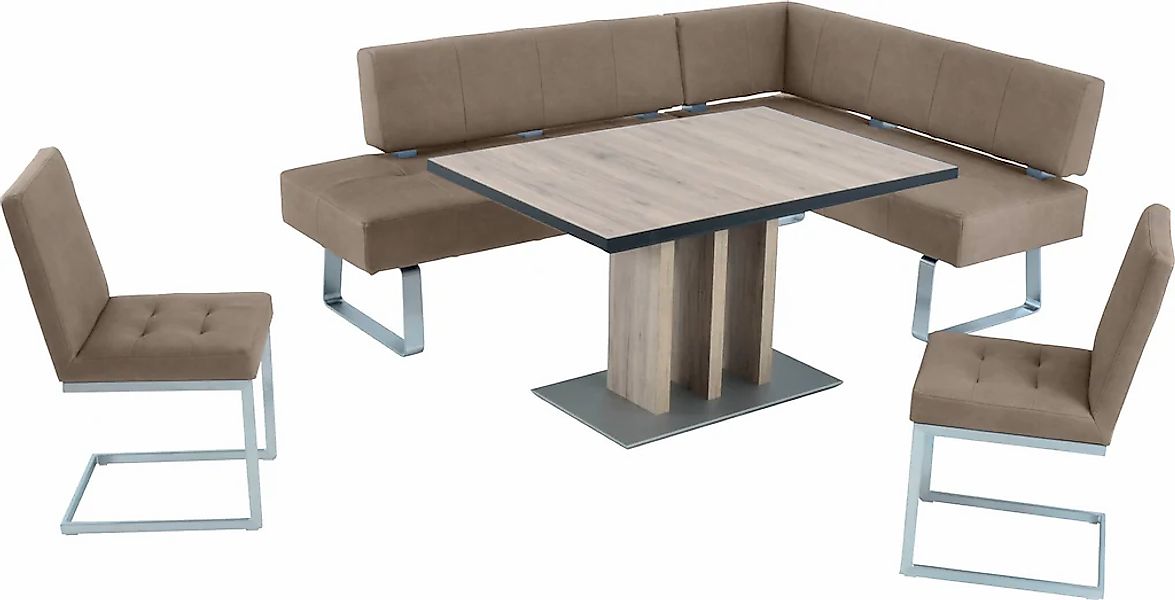 K+W Komfort & Wohnen Eckbankgruppe "Spider II" Set, 4 Stk. tlg. langer Sche günstig online kaufen