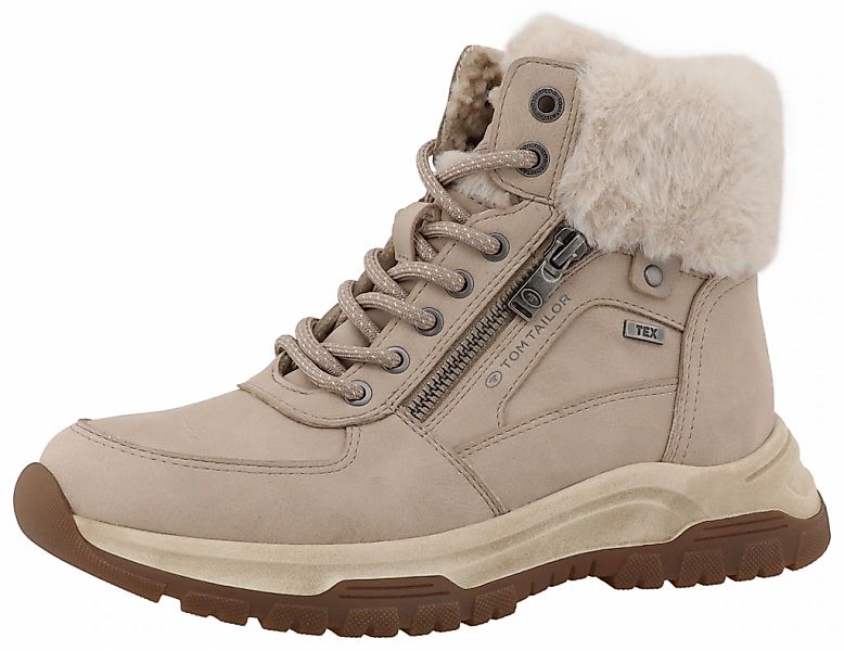 TOM TAILOR Winterboots, Winterboots, Schnürboots mit TEX-Membrane günstig online kaufen