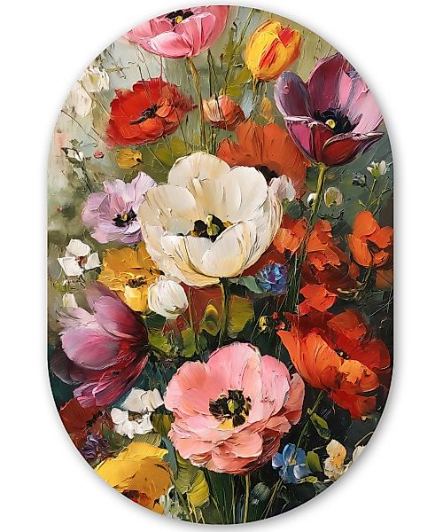 MuchoWow Gemälde Heiteres Bouquet - Dynamisch günstig online kaufen
