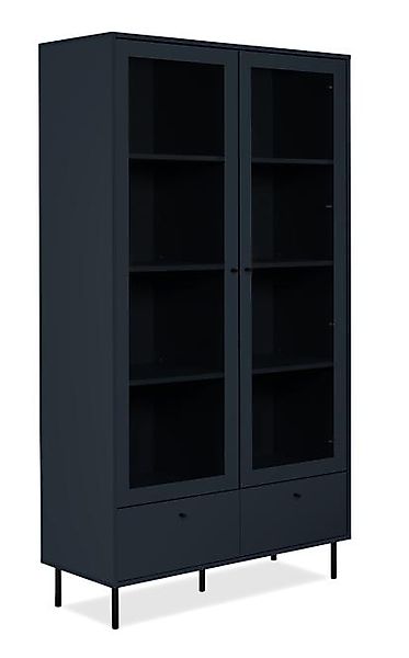 Vitrine  Caravino ¦ blau ¦ Maße (cm): B: 100 H: 183 T: 40.0 Schränke > Vitr günstig online kaufen
