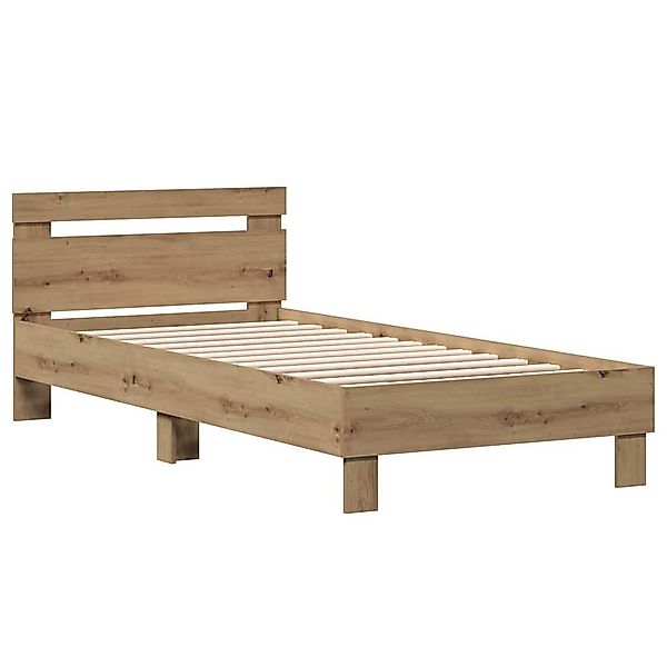 vidaXL Bett Bettgestell Artisan-Eiche 90 x günstig online kaufen
