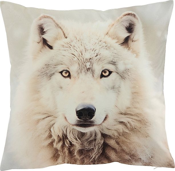 REDBEST Kissenbezug Kissenhülle "Wolf", Nicky-Velours Motiv günstig online kaufen