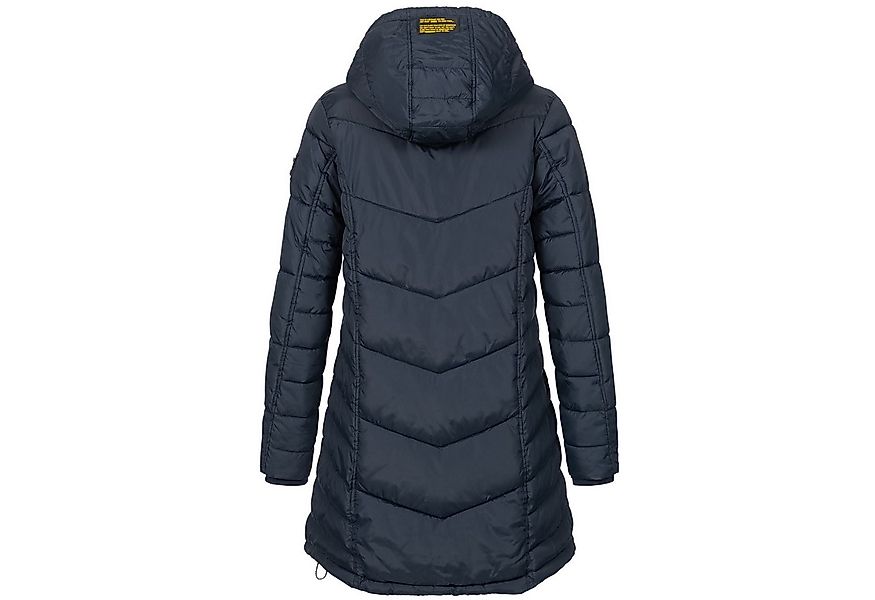 SUBLEVEL Steppjacke Damen Mantel mit Kapuze lange Winter Jacke Parka Stehkr günstig online kaufen