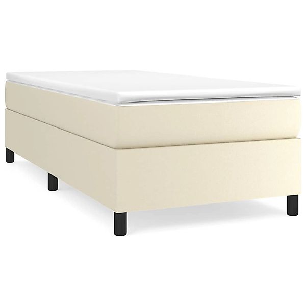 vidaXL Bettgestell Creme 90x200 cm Kunstleder 3121025 günstig online kaufen