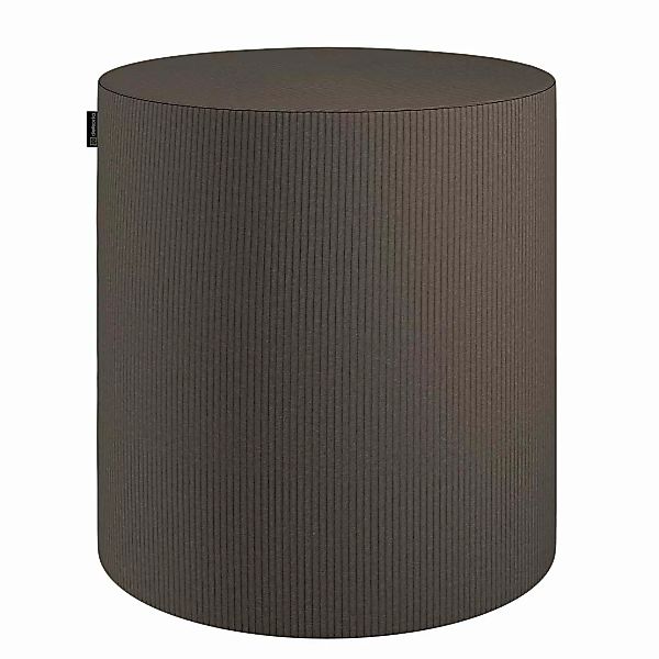 Pouf Barrel, braun, ø40 cm x 40 cm, Manchester (701-37) günstig online kaufen