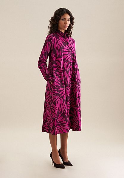 seidensticker Sommerkleid "Schwarze Rose" 1/1 Kragen Druck günstig online kaufen