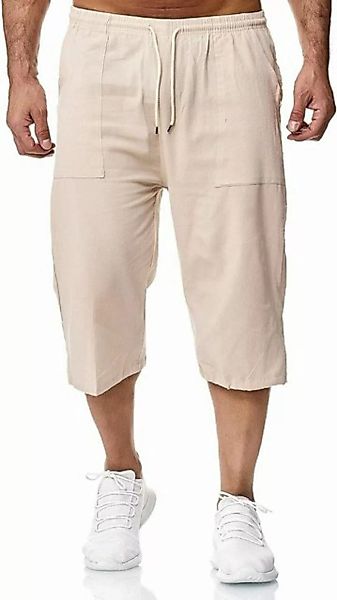FIDDY Shorts Herren 3/4-Leinen-Shorts, lockere Shorts, Sommer, lässige Carg günstig online kaufen