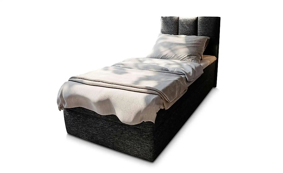 MASSENO Boxbett mit Bettkasten Meril ¦ schwarz ¦ Maße (cm): B: 90 H: 98 Bet günstig online kaufen