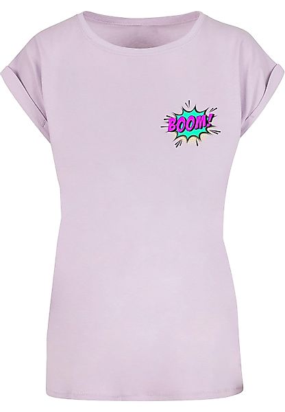 Merchcode T-Shirt "Merchcode Damen Ladies BOOM Comic Extended Shoulder Tee" günstig online kaufen