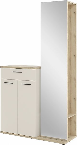HBZ Garderoben-Set "Kompaktgarderobe, BxHxT 105x188x38 cm mit Spiegel" 2 St günstig online kaufen